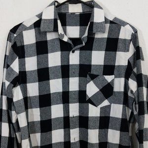 Black and White Plaid Flannel